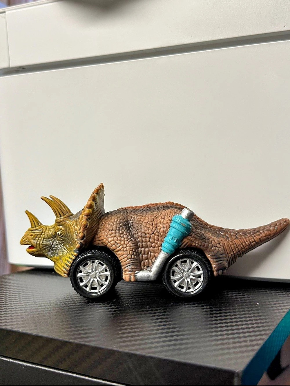Dinosaur Toy Car in Brown & Yellow